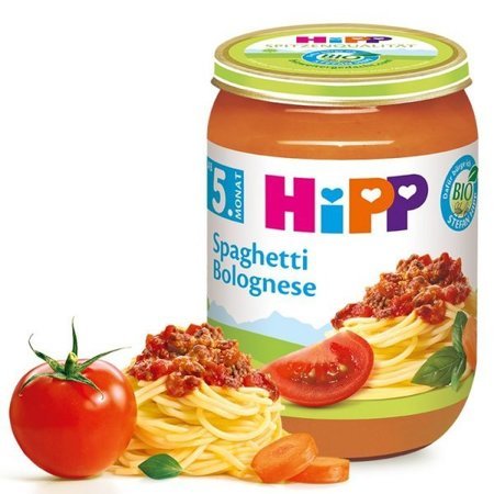 HiPP BIO Spaghetii Bolognese z Wołowinką 
