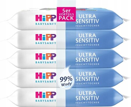HiPP Hypoalergiczne Nawilżane Chusteczki do Ciała
