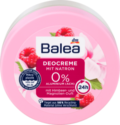 Balea Dezodorant w Kremie z Sodą Maliny Magnolie