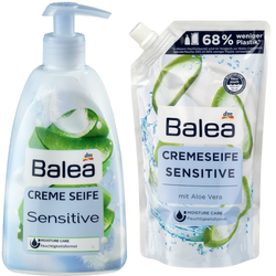 Balea Zestaw Mydło w płynie Aloes + Uzupełniacz