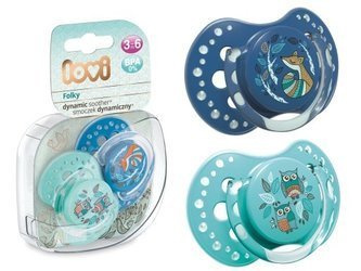 LOVI Dynamiczny Smoczek Silikonowy Folky Boy 3-6m