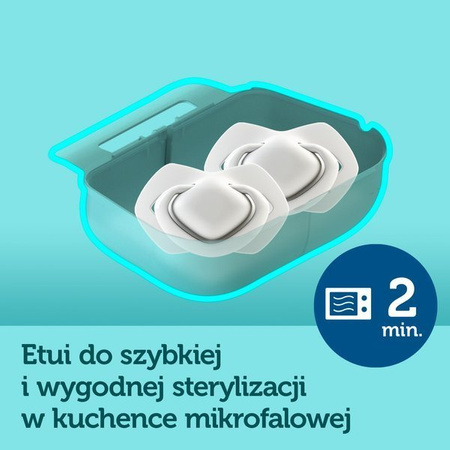 Canpol Smoczek Silikonowy Symetryczny 6-18m 2 szt. ROYAL BABY
