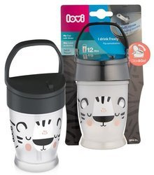 LOVI Kubek ze Słomką JUNIOR Salt & Pepper 250ml