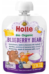 Holle BIO Mus Owocowy z Jogurtem Jagodowy Miś