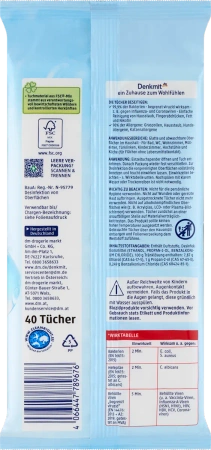 Denkmit Chusteczki Dezynfekujące Bakterie Alergeny