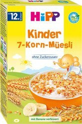 HiPP BIO Musli do Mleka 7 Zbóż z Płatkami Bananowymi