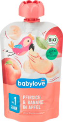 Babylove BIO Mus Brzoskwinia Banan Jabłko