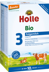 Holle BIO Mleko Następne 3 z roślinnym DHA od 10m, wit. D bez oleju rybiego