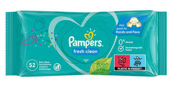 Pampers Chusteczki Nawilżane Fresh Clean Wipes 52 szt.