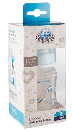 CANPOL Szeroka Butelka Antykolkowa 120ml Easy Start 