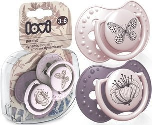 LOVI Dynamiczny Smoczek Silikonowy Botanic 3-6m