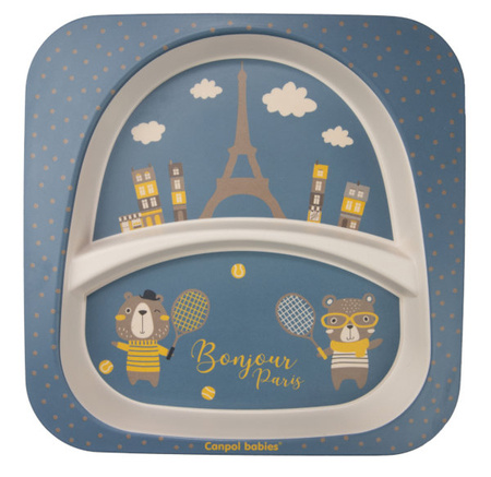 Canpol babies Zestaw Naczyń BONJOUR PARIS Granat