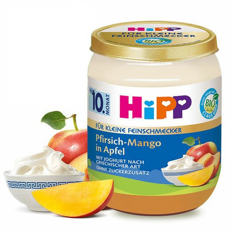 HiPP BIO Grecki Jogurt z Brzoskwinią Mango i Jabłkiem