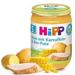 HiPP BIO Kukurydza z Ziemniakami Indyk + Omega3