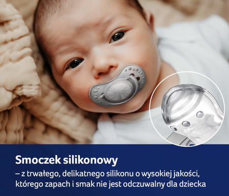 LOVI Smoczek Silikonowy Dynamiczny 3-6 Harmony Boy