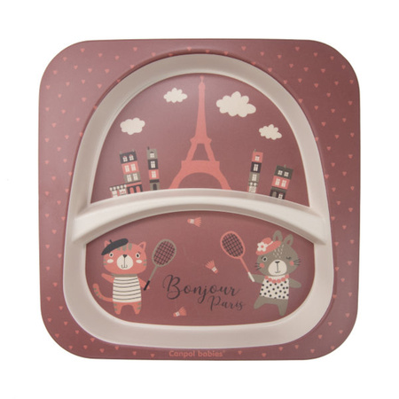 Canpol babies Zestaw Naczyń BONJOUR PARIS Red