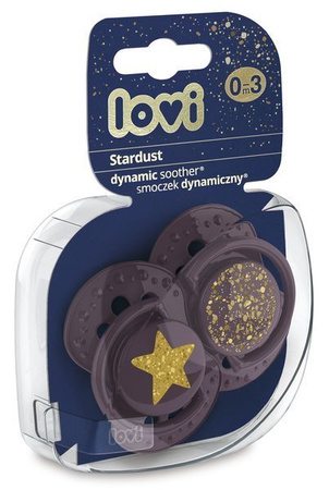 LOVI Smoczek Silikonowy Dynamiczny 0-3m Stardust