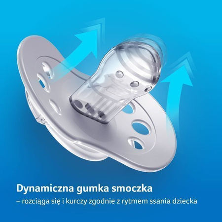 LOVI Smoczek Silikonowy Dynamiczny 3-6m 2 szt. Wild Soul Boy