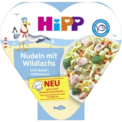 HiPP BIO Makaron z Łososiem w Delikatnym Sosie Ziołowym