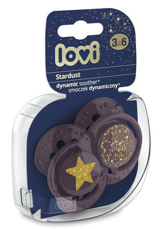 LOVI Smoczek Silikonowy Dynamiczny 3-6m Stardust