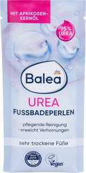 Balea Perełki do Kąpieli Stóp Mocznik 95% Olej z Pestek Moreli Intensywne Nawilżenie