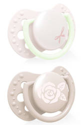 LOVI Smoczek Silikonowy 0-2m Baby Shower Girl