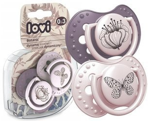 LOVI Smoczek Silikonowy Dynamiczny 0-3m Botanic