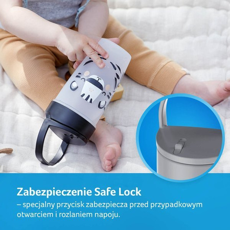 LOVI Kubek ze Słomką JUNIOR Salt & Pepper 250ml