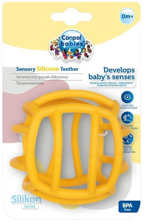Canpol Sensoryczny Gryzak Silikonowy dla Niemowląt PIŁKA