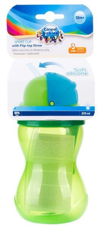 CANPOL Bidon ze Składaną Rurką Silikonową