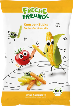 Freche Freunde Bio Paluszki Kukurydziane z Groszkiem