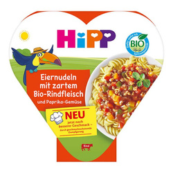 HiPP BIO Makaron z Warzywami i Wołowinką