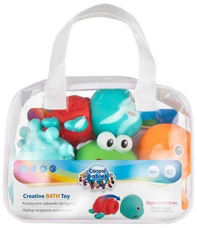 Canpol Zestaw Kreatywnych Zabawek Kąpielowych Ocean