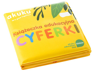 AKUKU Miękka Edukacyjna Książeczka Kąpielowa Cyferki