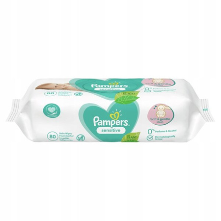 Pampers Chusteczki Pielęgnacyjne Sensitive SoftGrip 80szt