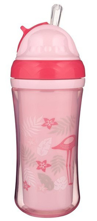 CANPOL Bidon ze Składaną Rurką Silikonową Flaming