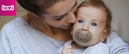 LOVI Smoczek Silikonowy Dynamiczny 3-6m 2 szt Hey Boy