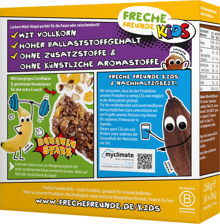 Freche Freunde Bio Batoniki Owsiane z Bananem i Kakao