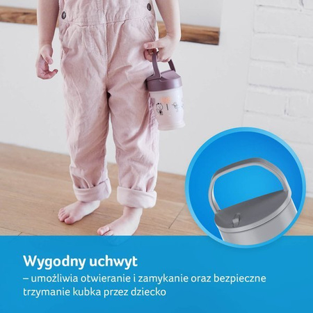 LOVI Kubek ze Słomką JUNIOR Salt & Pepper 250ml