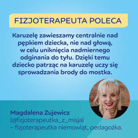 CANPOL Sensoryczna Karuzela z Pozytywką/Bluetooth BabiesBoo