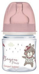 CANPOL Szeroka Butelka Antykolkowa 120ml Easy Start