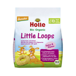 Holle Bio Little Loops Ciasteczka Orkiszowe z Daktylami