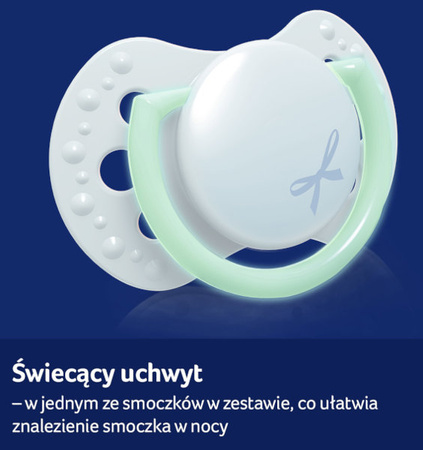LOVI Smoczek Silikonowy 0-2m Baby Shower Boy