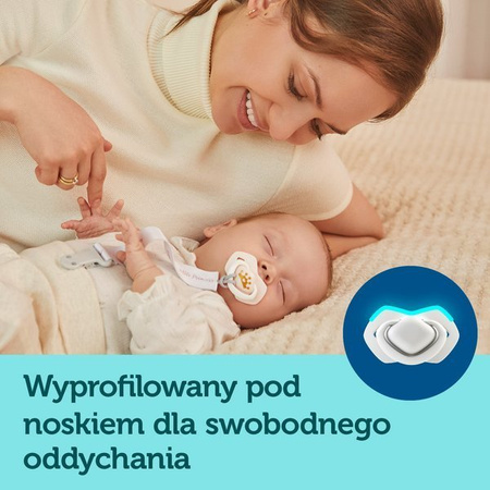 Canpol Smoczek Silikonowy Symetryczny 0-6m 2 szt. ROYAL BABY