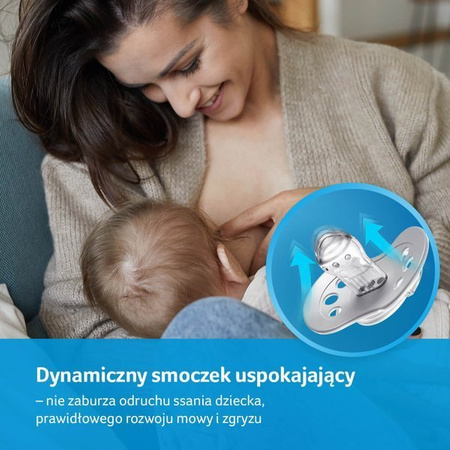 LOVI Smoczek Silikonowy Dynamiczny 0-3m 2 szt Hey Girl