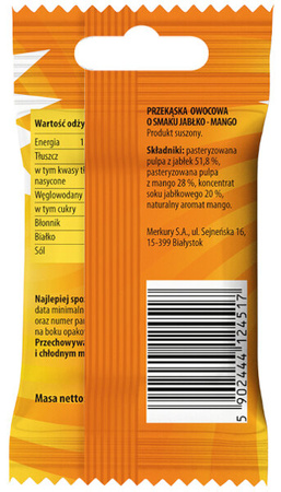 Bunny Ninja Owocowa Przekąska FRUIT Fluk Jabłko Mango