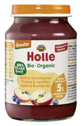 Holle BIO Deserek Jabłka z Czarnymi Jagodami