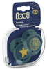 LOVI Smoczek Silikonowy Dynamiczny 3-6m Stardust Green