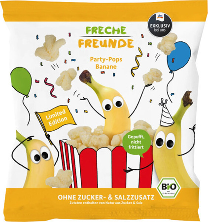 FrecheFreunde BIO Dmuchany Popcorn z Bananami