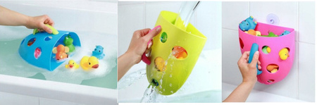 AKUKU Pojemnik na Zabawki Kąpielowe Szary